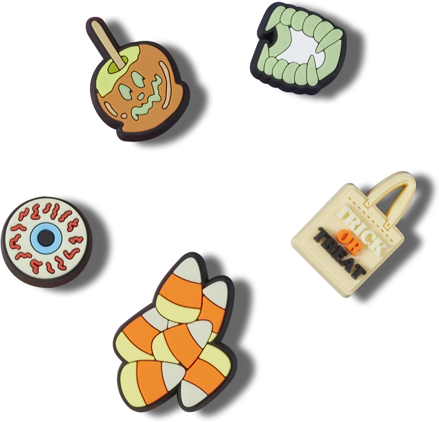 Crocs Jibbitz Holiday Packs Shoe Charms - Synthetic Material - Easy to Attach - Perfect for Holidays GITD Trick R Treat 5-Pack One Size One Size