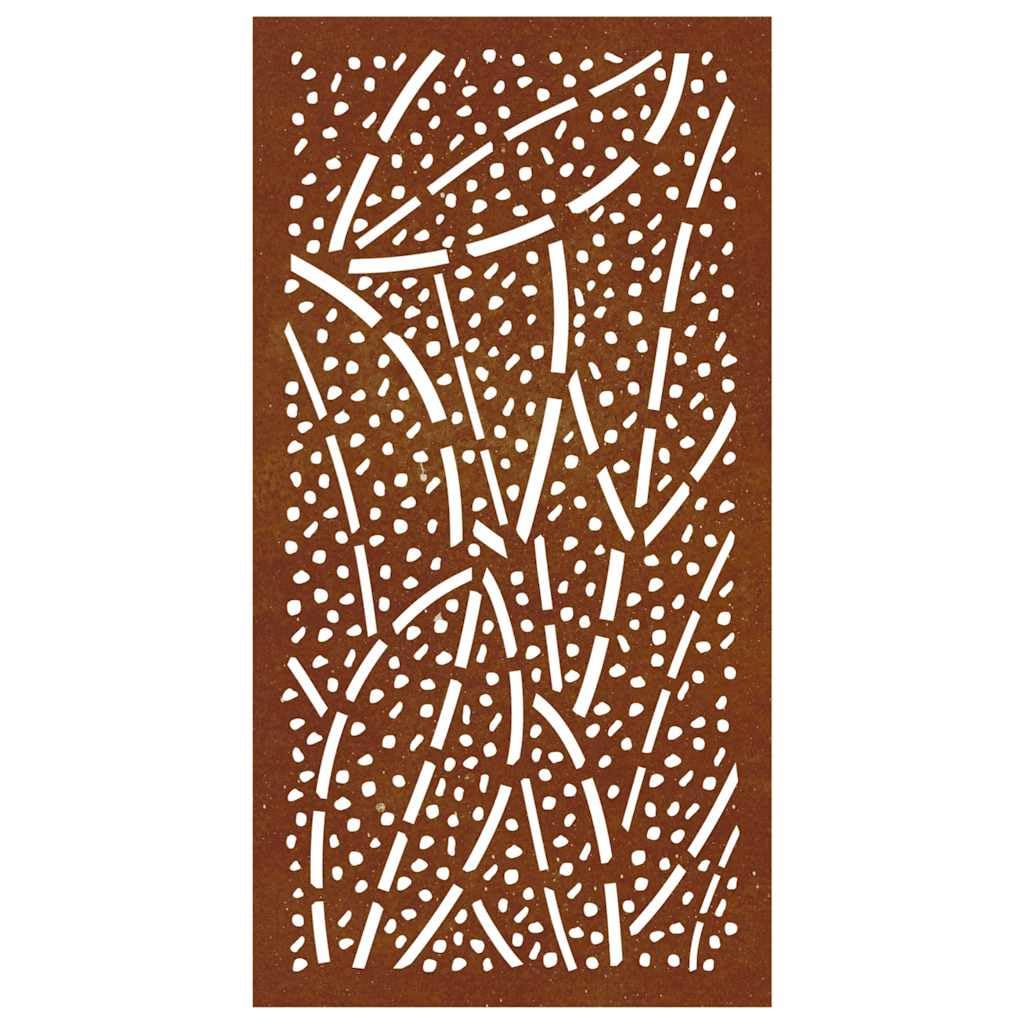 Ozdoba ścienna ogrodowa ze stali ciętej blachy 105 x 55 cm