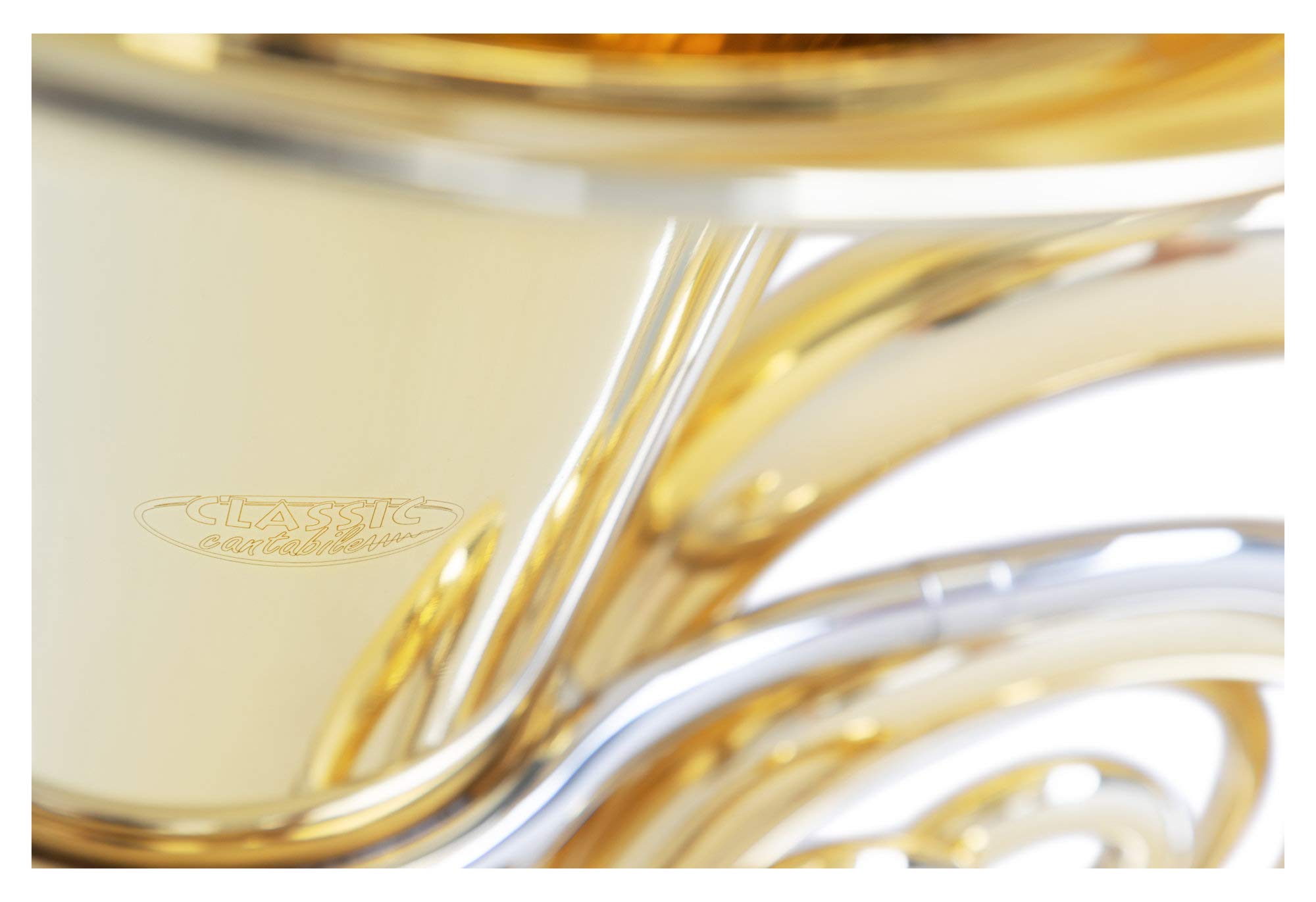 Classic Cantabile Brass T-180 3/4 Bb Tuba - 4 Ventile - Höhe: 91 cm - Neusilber Innen- und Außenzüge - Mundrohr aus Neusilber - Schallstück Ø: 37,5 cm, Bohrung Ø: 18 mm