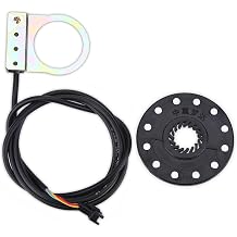 2.56in Pedal Assist Sensor, 12 Magnets Electric Bikes Sensor, Steel Integrated Pedal Sensor, PAS System Speed Sensor Cycling Accessories for Electric Mountain Bike