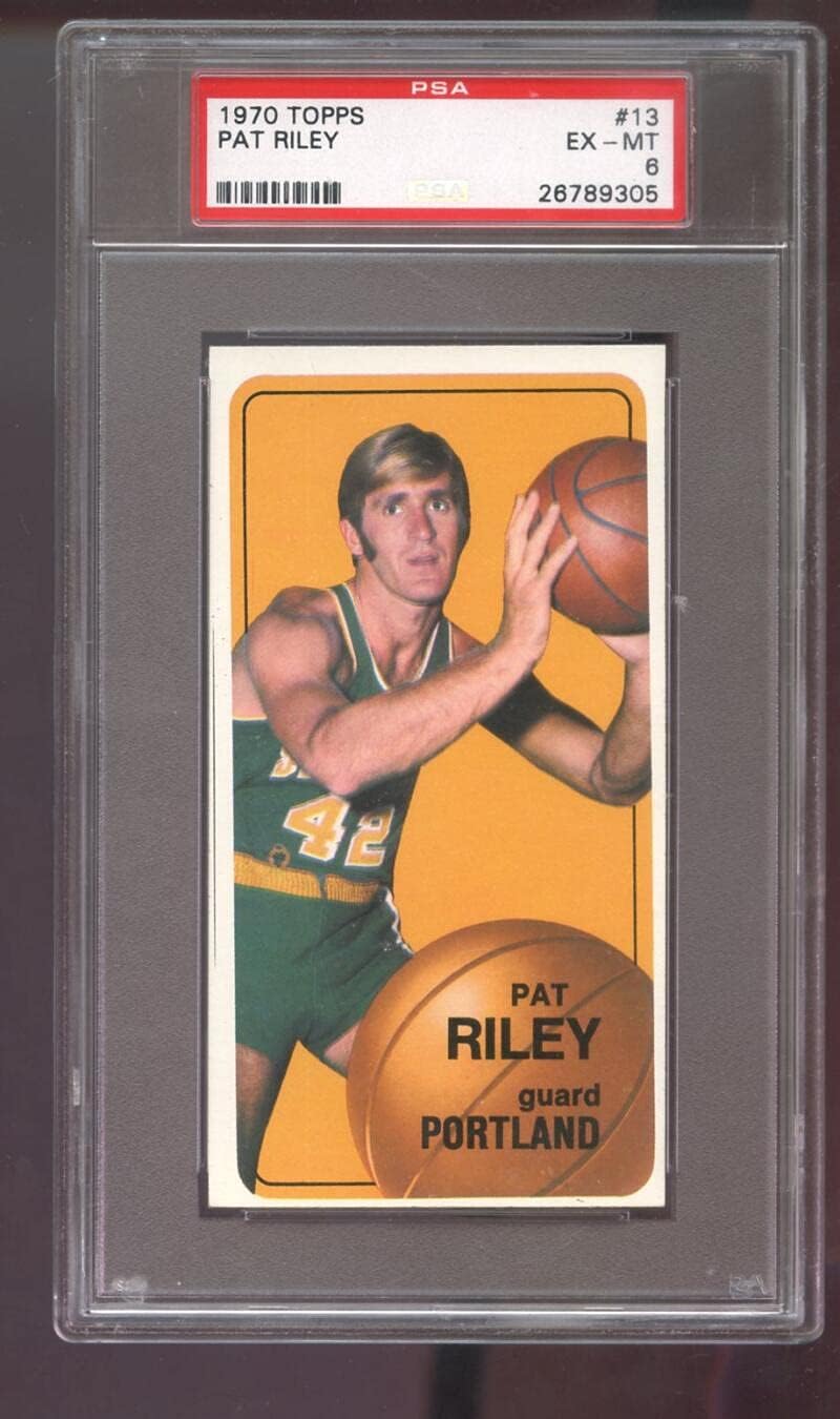 1970-71 Topps #13 Pat Riley ROOKIE RC PSA 6 Graded Basketball Card 1970