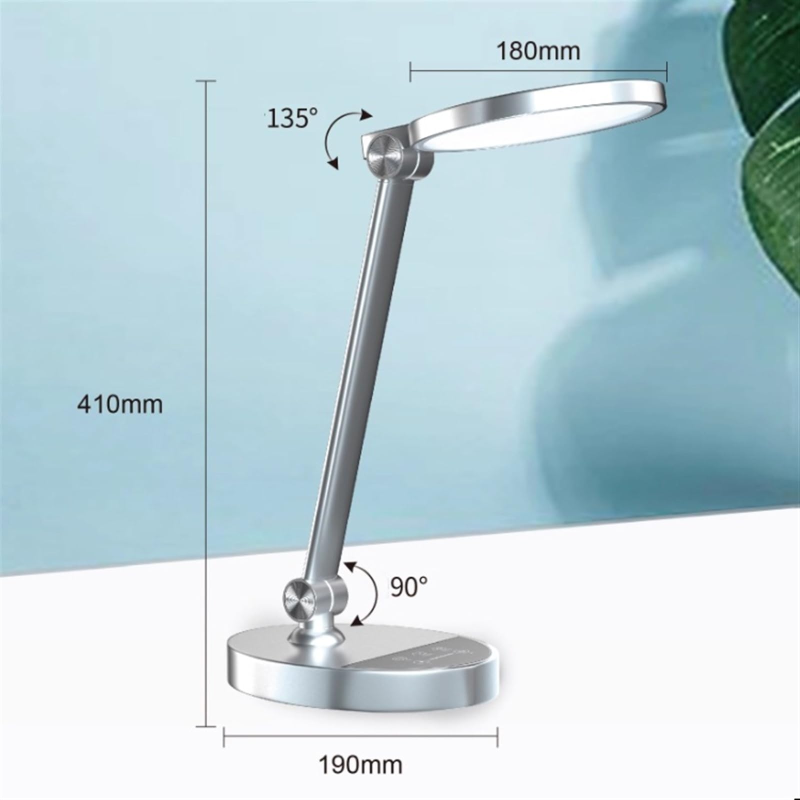 lampe de bureau Lampe de bureau, lampe de bureau LED en aluminium, 3 couleurs et 5 niveaux de luminosité, lampe de bureau à protection oculaire à intensité variable 15/17 W, commande tactile, minuteri