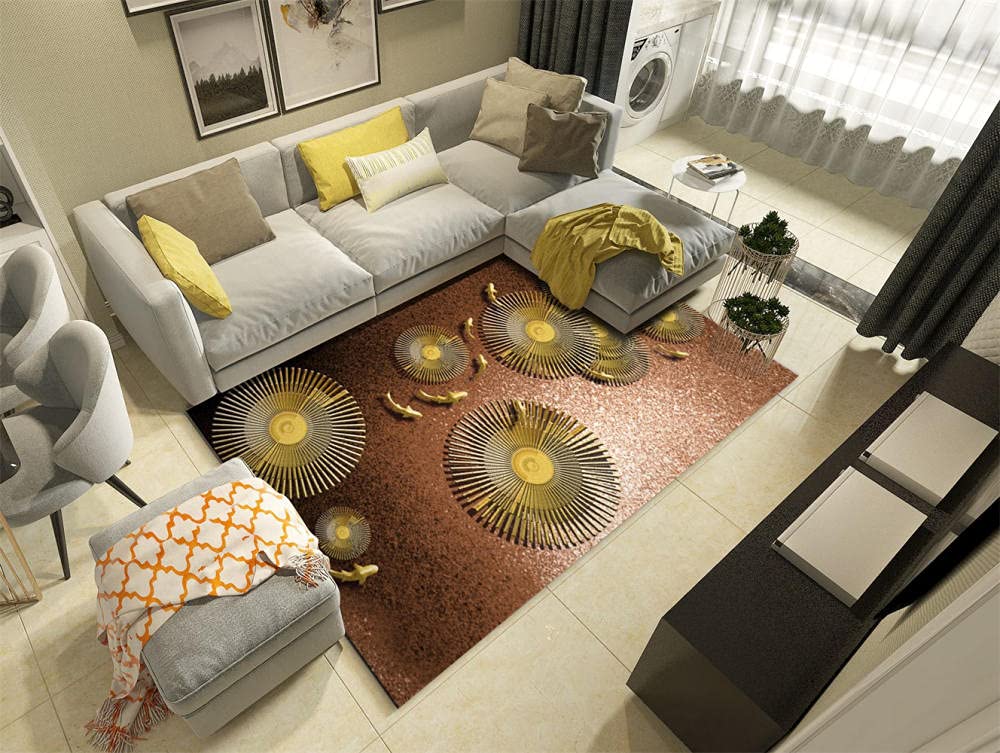 Tapis séjour moderne 200x300cm grand format pour décoration maison