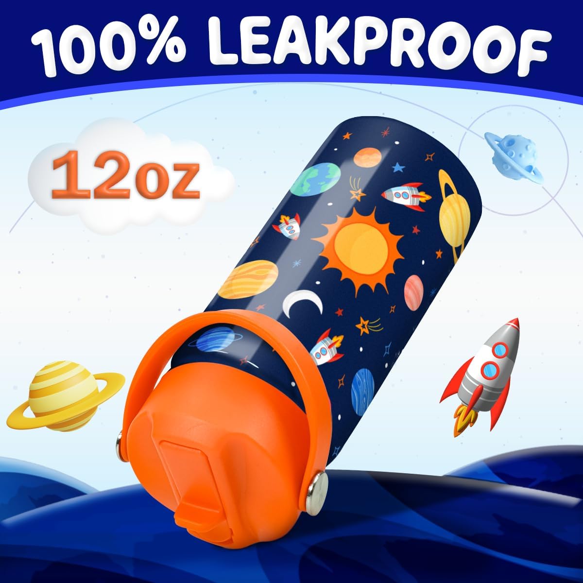 Sandjest Space Water Bottle Kids Water