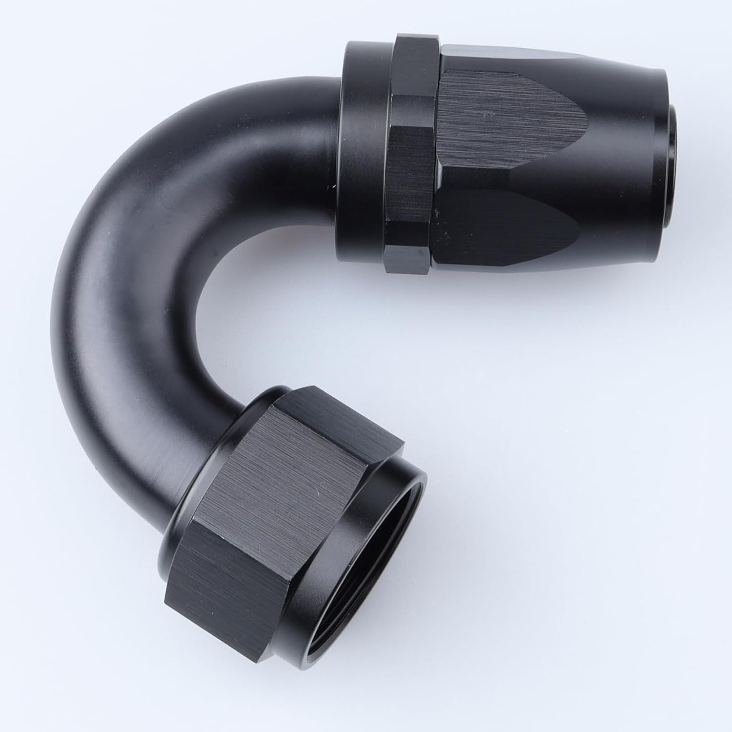 AC PERFORMANCE -16 AN 150 Degree Swivel Hose End Fitting Aluminum Black