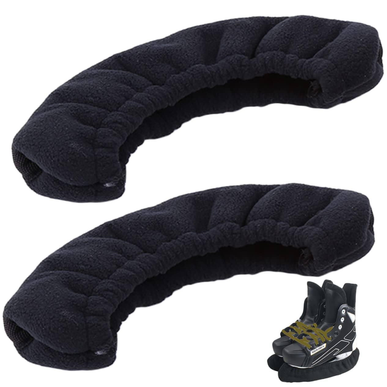 OSOLADY 1Pair Elastic Skate Guards Durable Protector for Ice Hockey Figure Skating Blades Soft Lint Material Prevents Damage to Bags Shoes