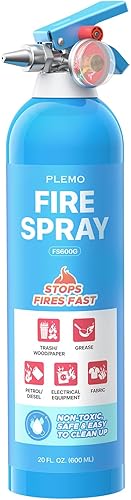 PLEMO Extintor de incendios, 5 en 1, extintores de incendios para casa, cocina, pequeño extintor para automóvil, camión, vehículo, paquete de 1