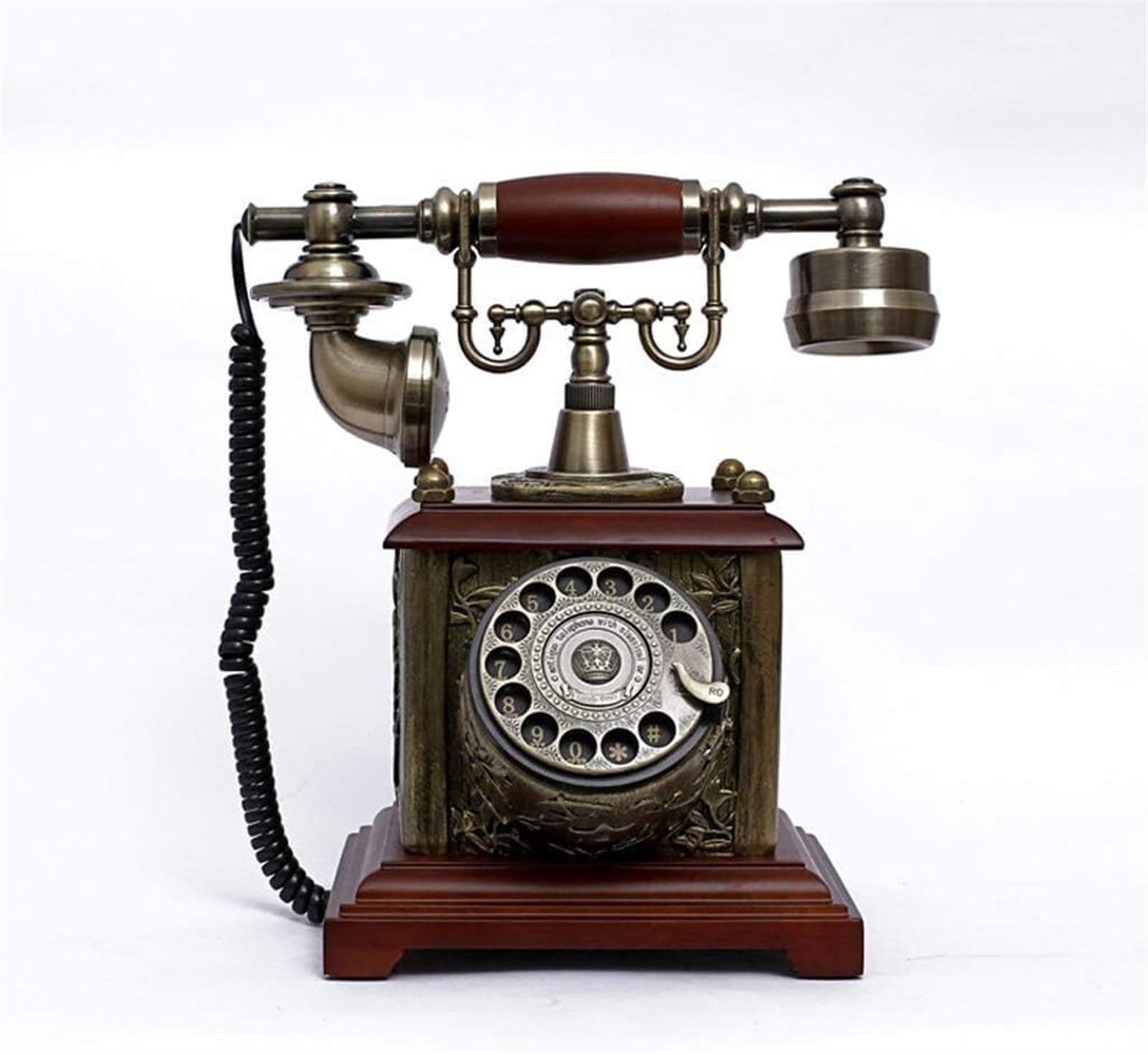 Téléphone rétro vintage ELzEy, l'idée cadeau idéale avec sonnerie en métal classique