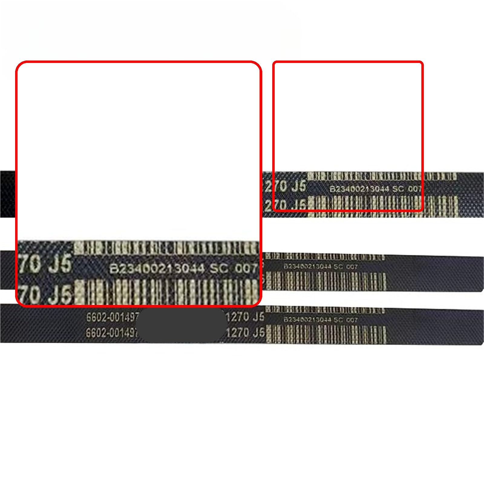 Correa para lavadora 6602-001497 1270J5 de repuesto Compatible con Samsung