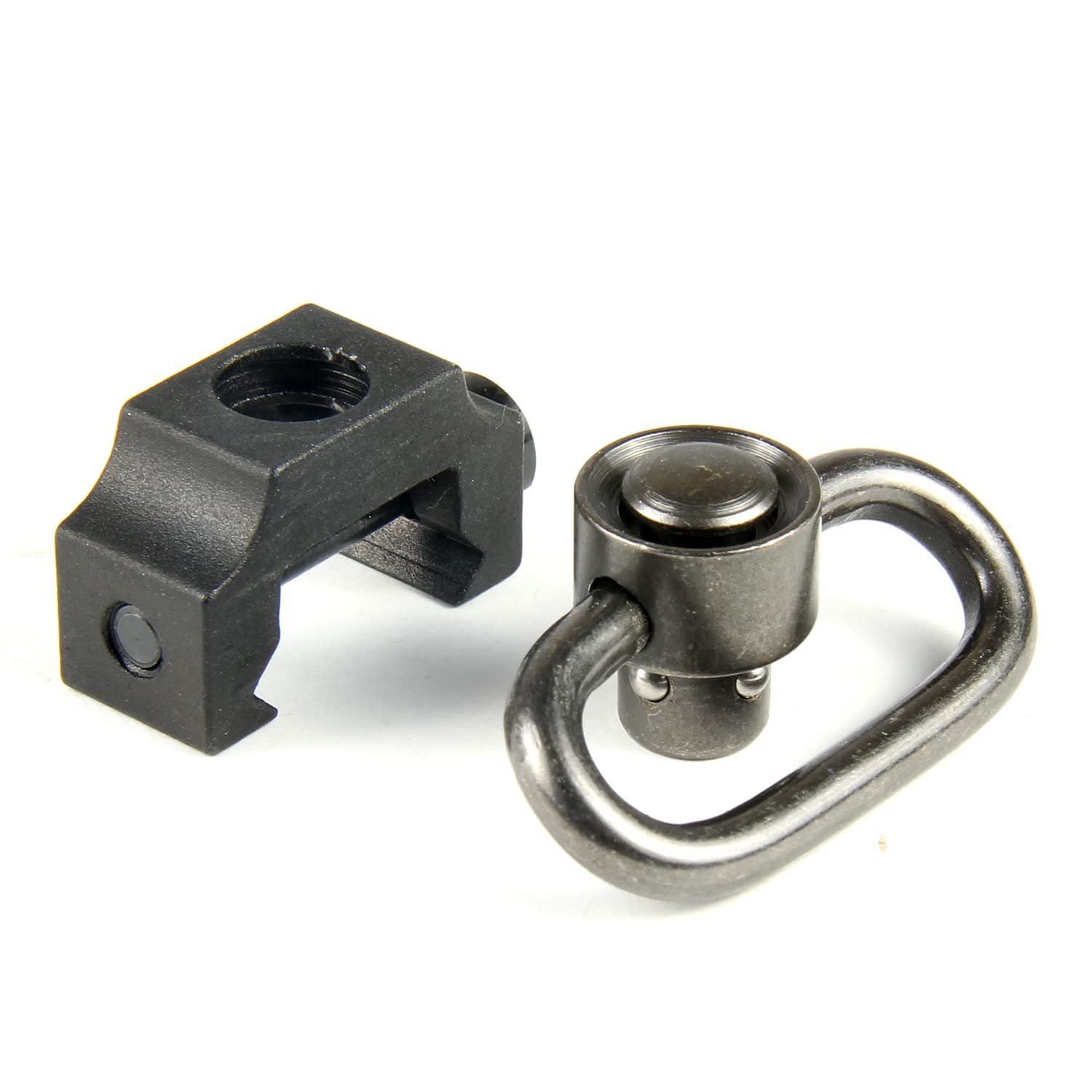 TACFUN 2 Pack Quick Detach Push Button Sling Swivel Set Picatinny Mount 20mm