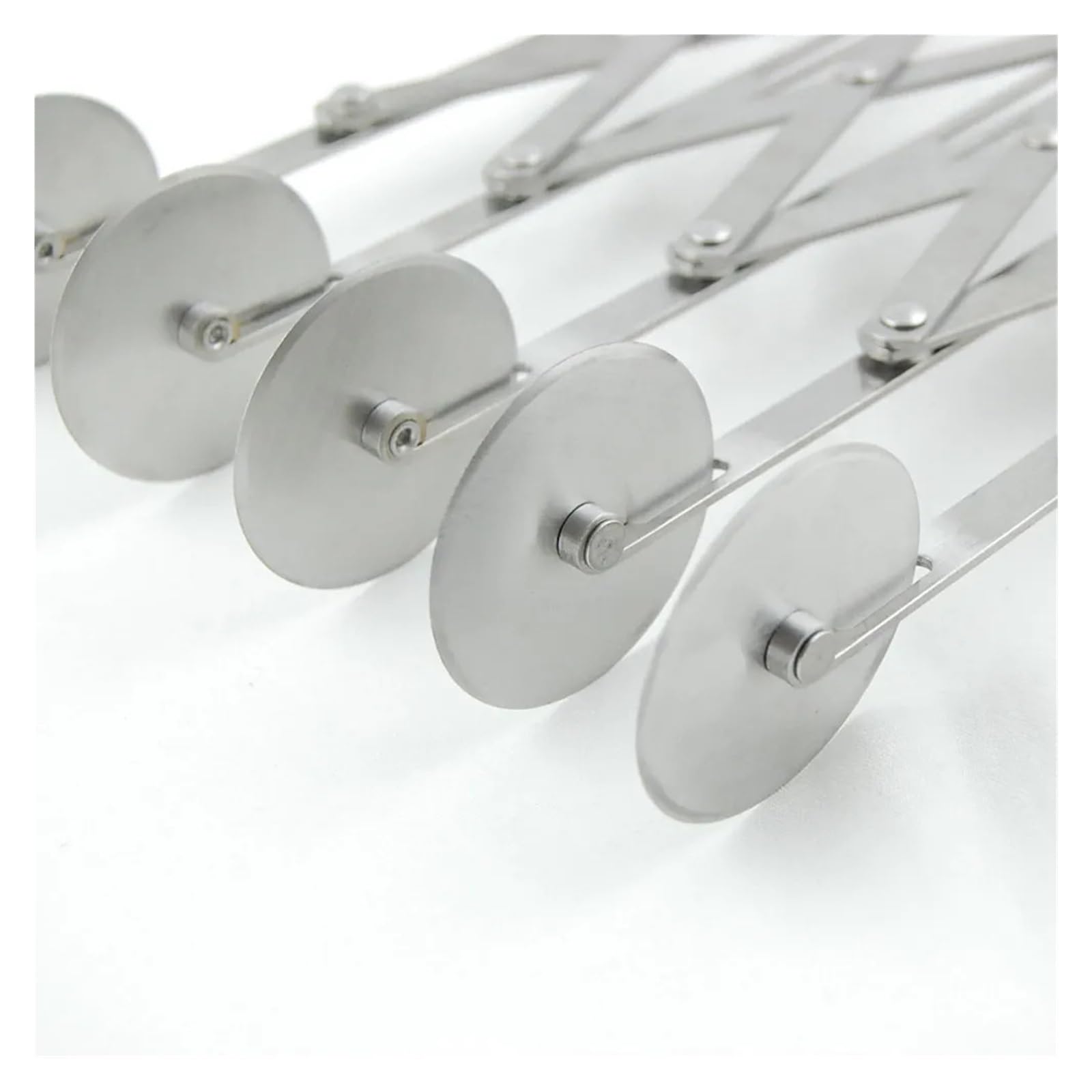 Taglierina multirotonda for pizza in acciaio inossidabile Ruote affilate regolabili Elettrodomestico da cucina Utensile taglio for cuocere la pasta