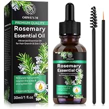 Rosemary Hair & Skin Oil 100% Natural Botanical Formula Promotes Hair Growth, Scalp Health & Skin Vitality Aromatherapy & Massage Use 30ml / 1 fl oz