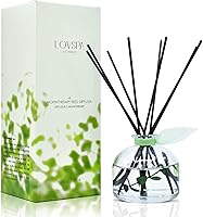 Vista 11 de LOVSPA - Set de difusor de junco, difusor de aceite con fragancia de grosella roja festiva y madera con varillas, accesorios de fragancia