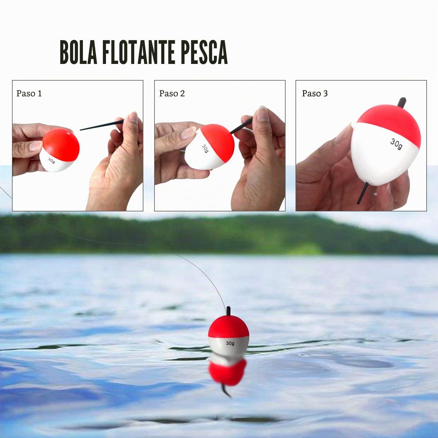 8-16pcs Blanco Negro Rojo Amarillo Flotador De Barriga Flotador De Barriga Multiusos Flotador De Pesca Flotador De Espuma Eva Flotadores De Pesca Flotador De Pescado