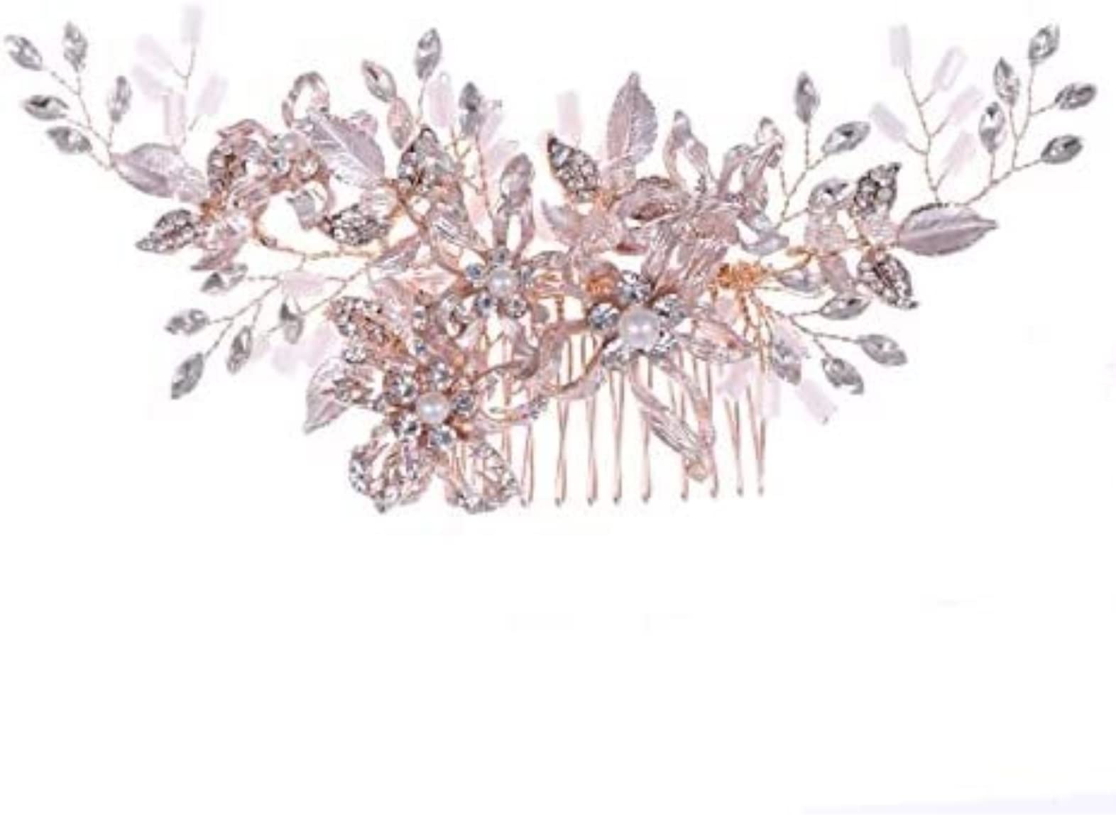 Dekoracyjne Do Włosów Biżuteria Do Włosów Korona Dla Kobiet Złote Rhinestone Ślubne Grzebienie Do Włosów Akcesoria Do Włosów Dla Nowożeńców Akcesoria Do Stylizacji