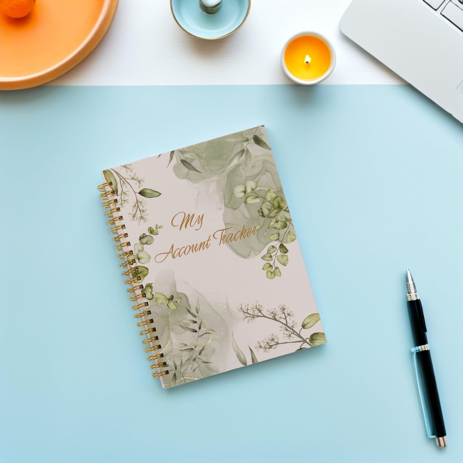 Libro de Contabilidad en Papel Verde para Uso Personal y Empresarial Diseño Clásico Organizador de Dinero y Planificador Financiero