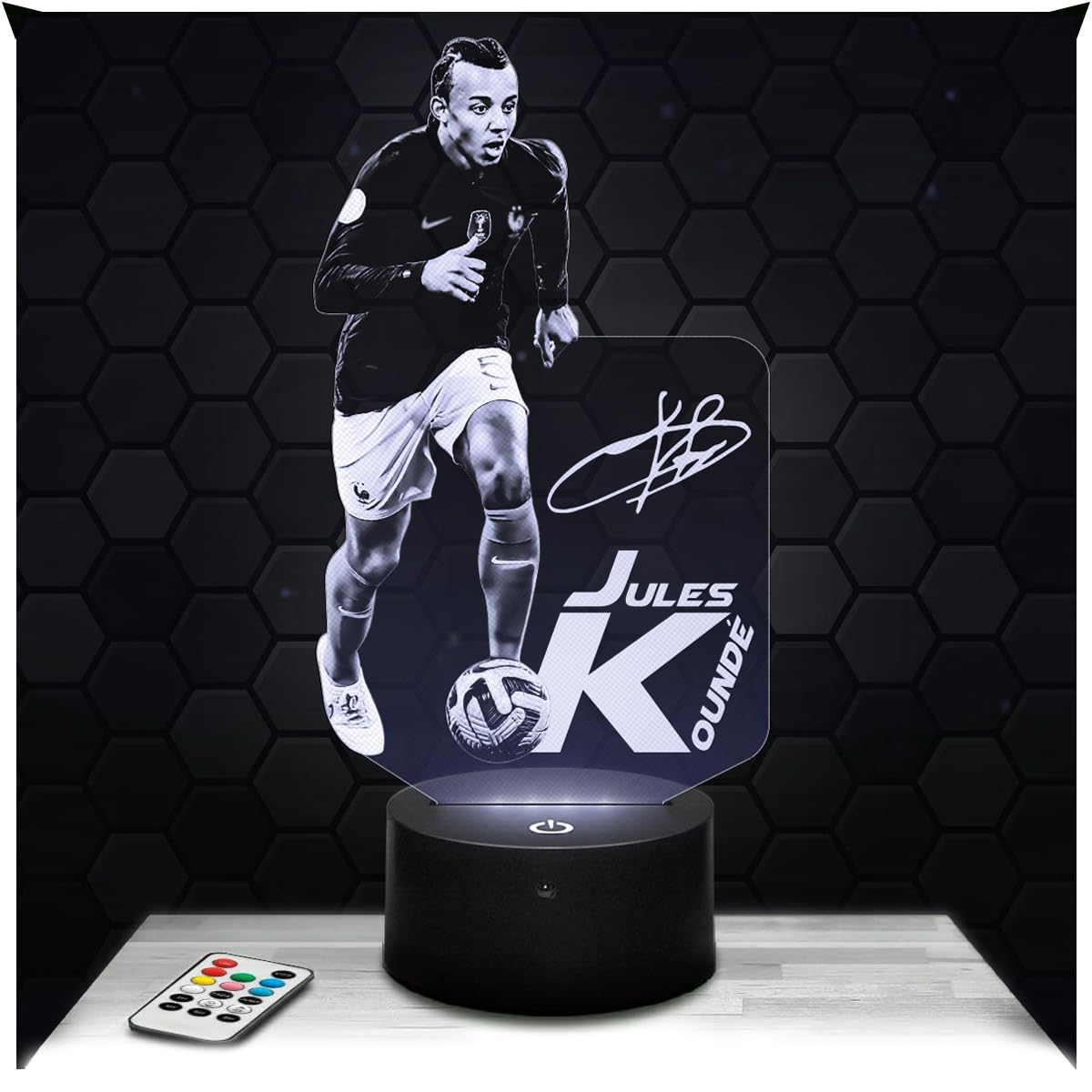 Lampephoto.fr - Jules Koundé Football Decoration Footballer, Gift Idea for Men Jules Kounde Football Object Adult Night Light Room Decor, Original Christmas, Gift Idea for Men, Gifts Merchandising