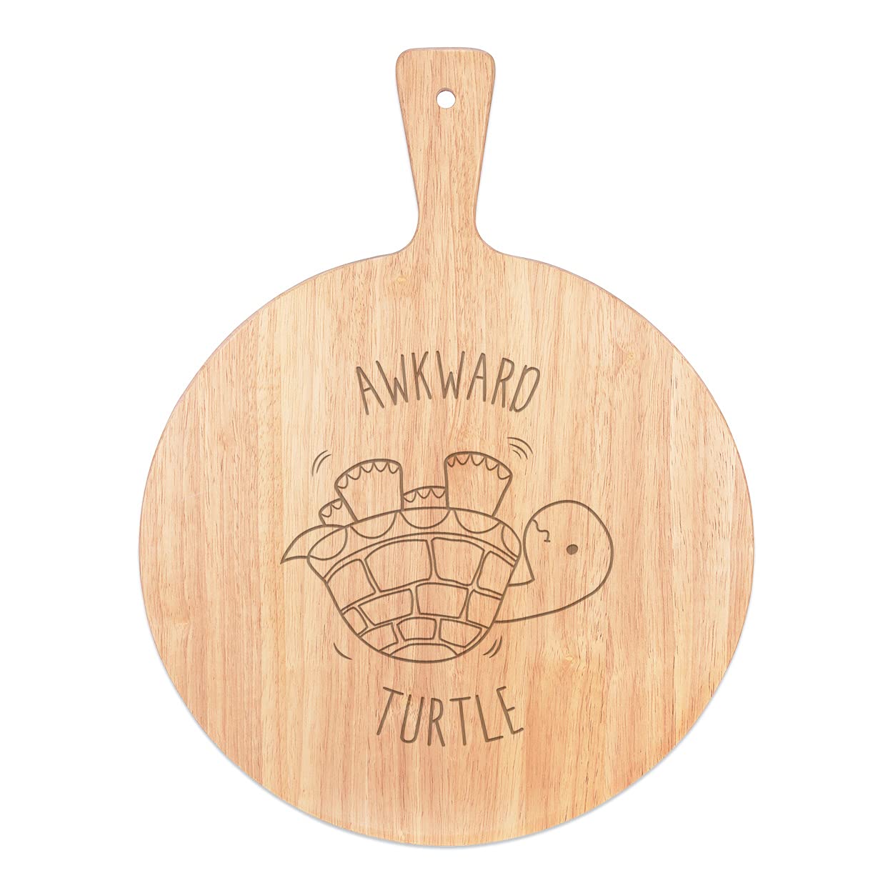 Planche a pizza ronde 45x34cm avec poignee bois ergonomique pour service facile