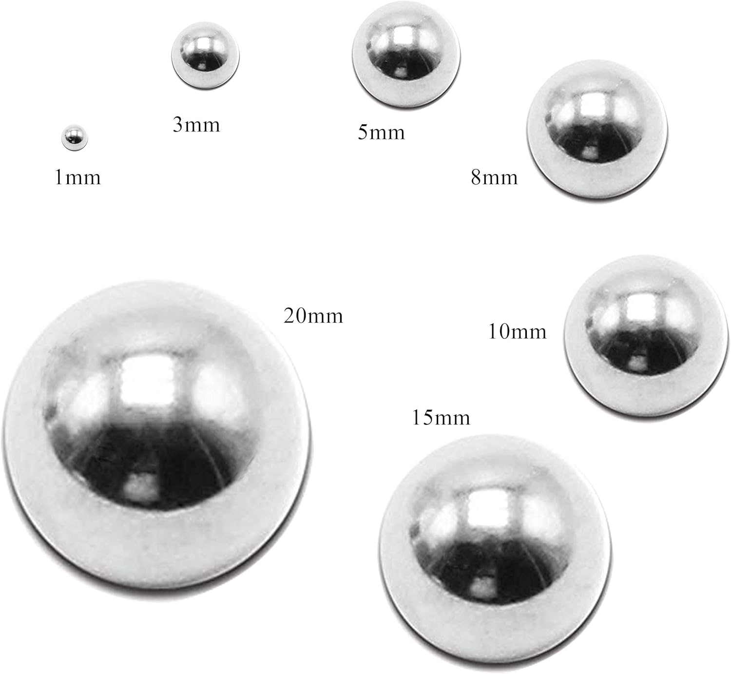 Huanyu 1kg 304 Stainless Steel Grinding Balls for Lab Planetary Ball Mill (8mm)