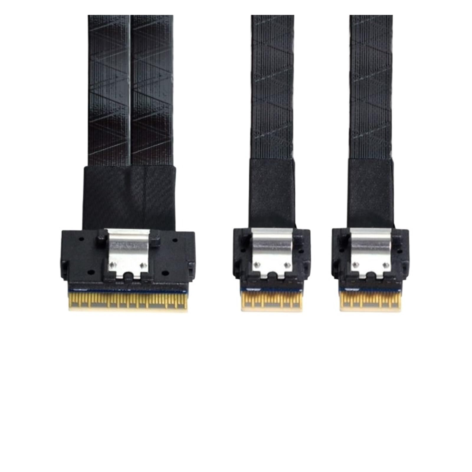 Câble de données fin SFF-8654 8i vers 2 ports 8654 8611 8643 S/AS 8087 40 cm 4i 8i PCI-E NVMe 2025 (8654 8i vers 2 8087)