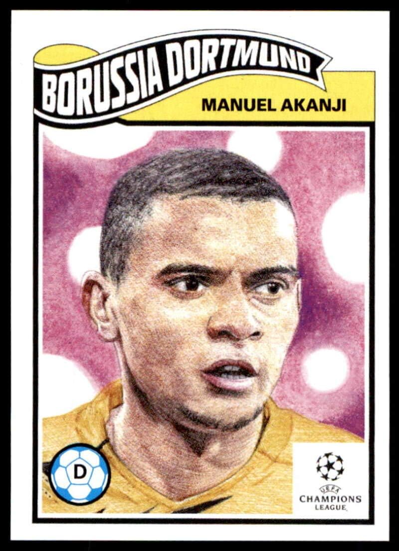2021 Topps The UCL Living Set UEFA Champions League #279 Manuel Akanji Borussia Dortmund Official Soccer Futbol Trading Card LIMITED PRINT RUN (Stock Photo Used) NM-MT