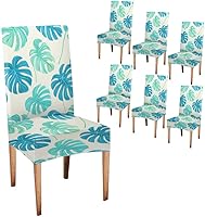 Vista 13 de CAPSCEOLL Fundas para Sillas De Comedor 4, Funda elástica para silla de comedor, lavable de elastano, fundas para sillas Parsons de cocina, Fundas