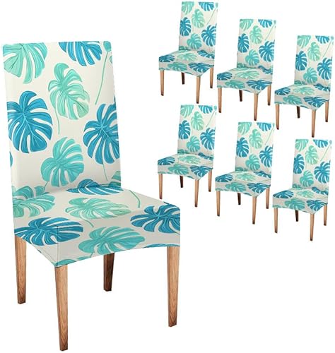 Miniatura 13 de CAPSCEOLL Fundas para Sillas De Comedor 4, Funda elástica para silla de comedor, lavable de elastano, fundas para sillas Parsons de cocina, Fundas