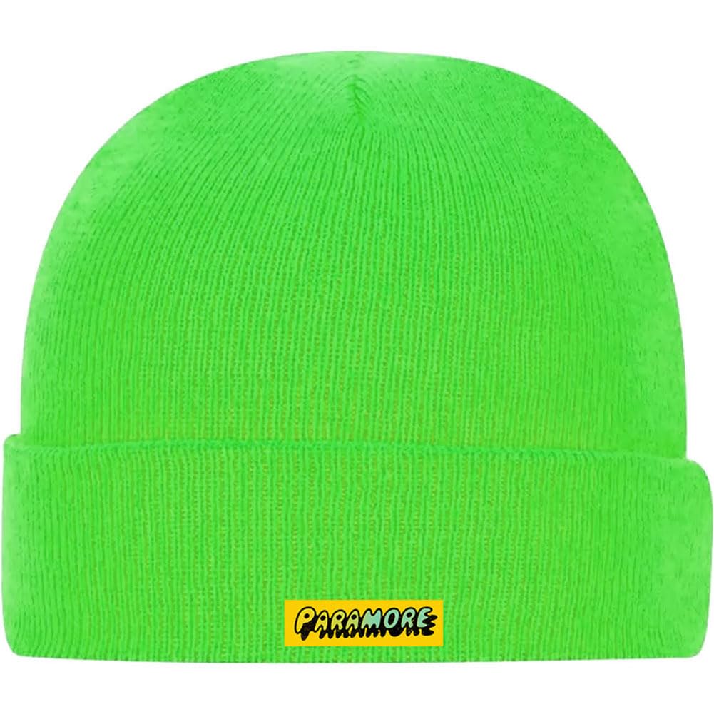 Paramore New Official Logo Band Hat Fluorescent Green Size One Size