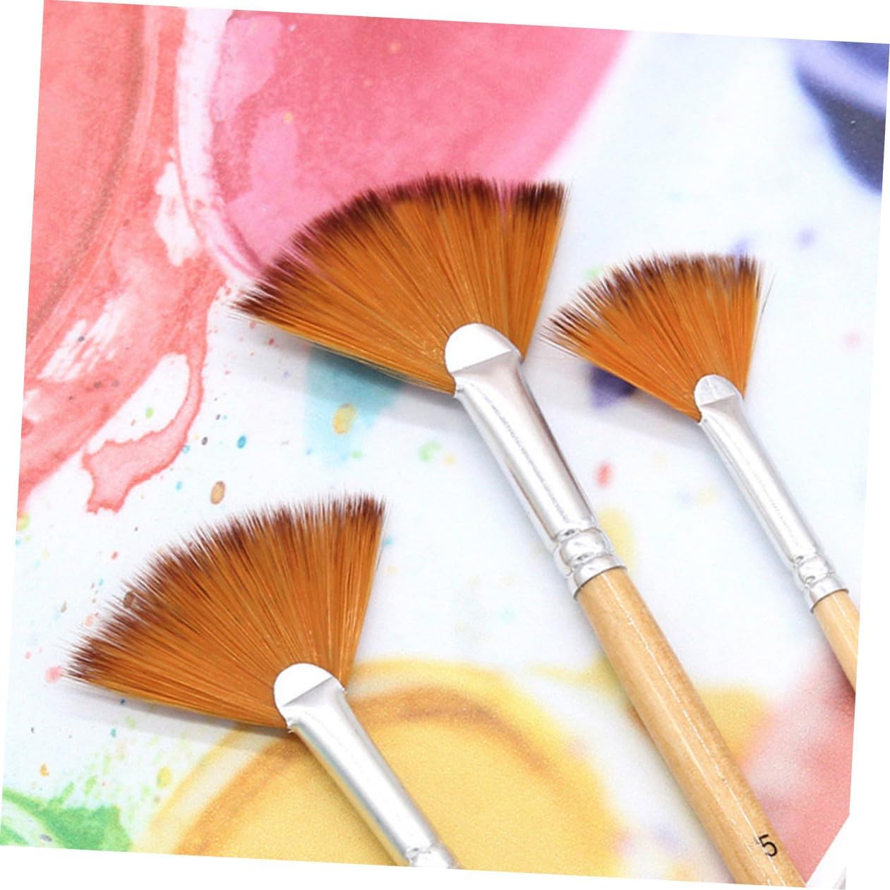 5pcs Professional Watercolor Brush Set Portable Multi-Function Face Paint Brush for Boys and Girls Girls Women Artists