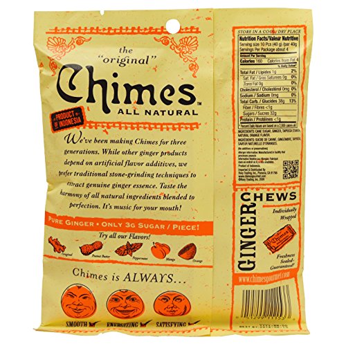 Assorted Fruit Ginger Chews (3-Pack)- (3) Chimes 5Oz Bags - Original, Mango & Orange | All-Natural, Gluten-Free, Vegan, Real Indonesian Java Ginger | A Delightful & Healthy Escape From The Ordinary #TOP5