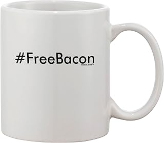 TOOLOUD Hashtag Free Bacon Printed 11oz Coffee Mug
