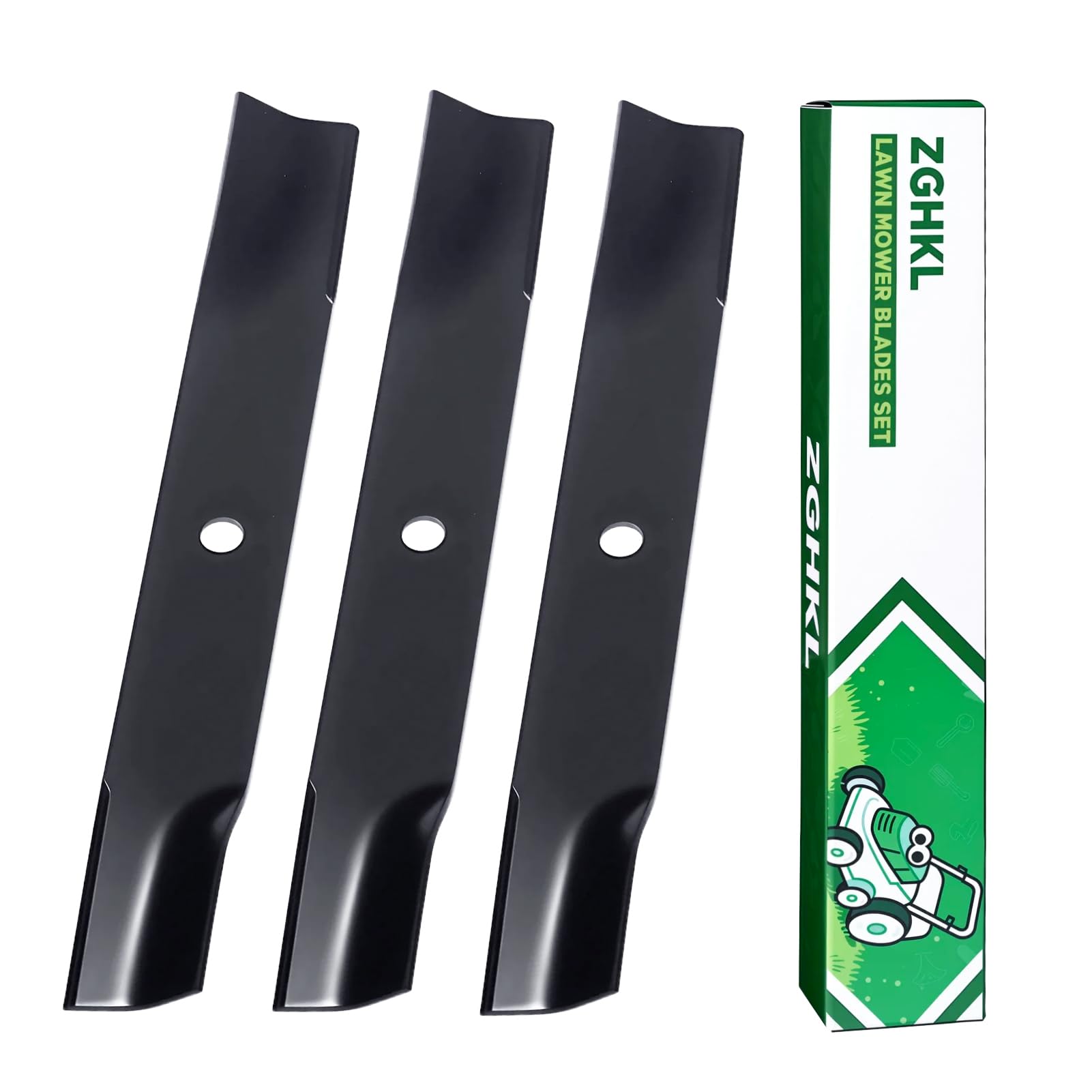 ZGHKL 115-5059-03 110-6837-03 Lawn Mower Blades for Toro TimeCutter 50 Inch Deck Lawnmower Blades Zero Turn Mowers Replacement for SS5000 Z5000 75750 MX5000 112-9759-03 3Pack