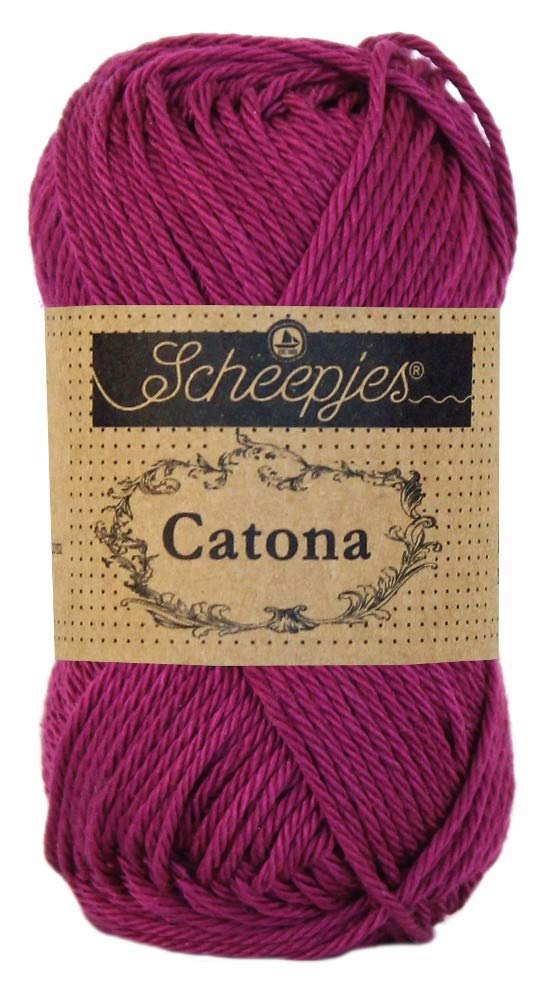 Scheepjes - Scheepjes Catona 128 Tyrian Purple Yarn - 1x25g