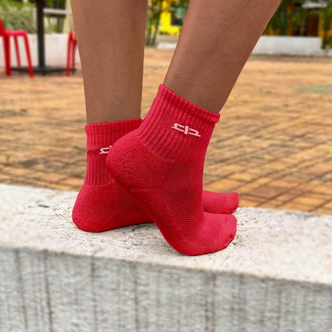 HEELIUM Bamboo Socks For Women | Quarter Length | 3X Softer Than Cotton Socks | Odour-Free & Breathable | Superior Comfort & Cushioned Base, Assorted 3