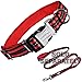 Black Rhino - The Hybrid Striped Dog Collar (Medium) for Medium Large Breeds | Heavy Duty | Soft Padded Neoprene - Reflective & Adjustable - Matching Leashes Sold Separately