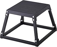 VEVOR 18 Inch Plyo Box - Steel Plyometric Jump Box, 500 lbs Capacity, Anti-Slip Surface for Home Gym Strength & Agility Training