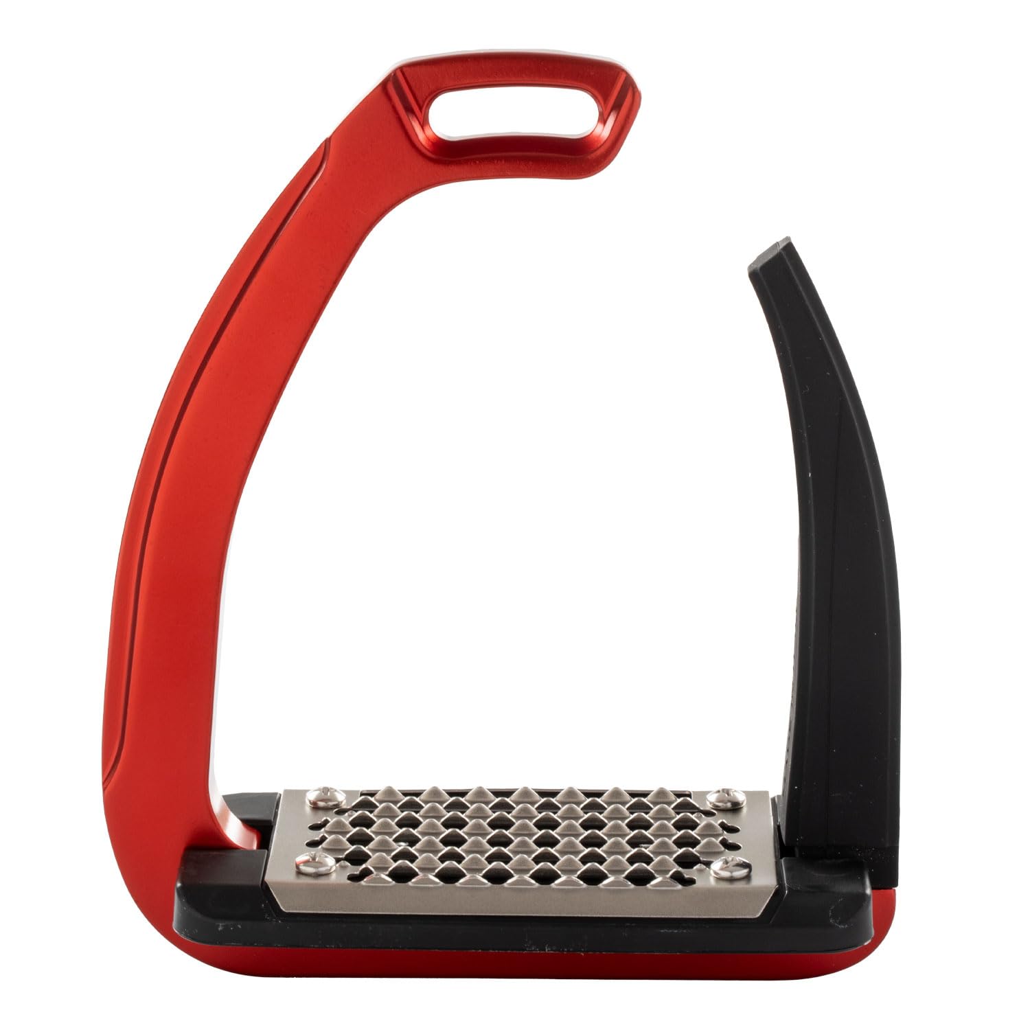 Acavallo Rel-X Easy Stirrups, One Size, Red, Set of 2