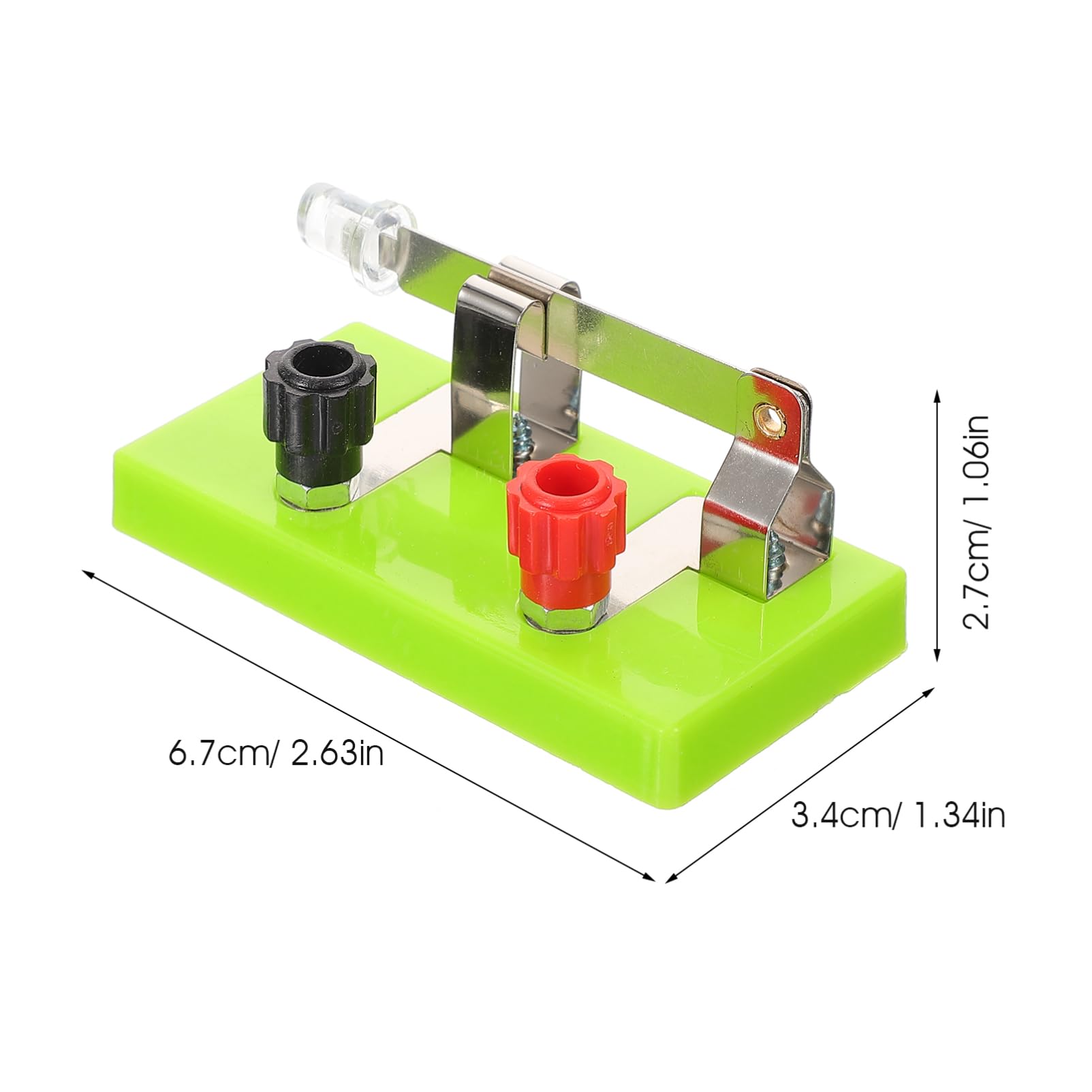 MUCKLILY 10pcs Single Pole Switch The Switch Physics Single Throw Spst for Physics Equipment Single Pole for Electrical Experiment Physics Teaching Tool Physics Experiment Spst Plastic