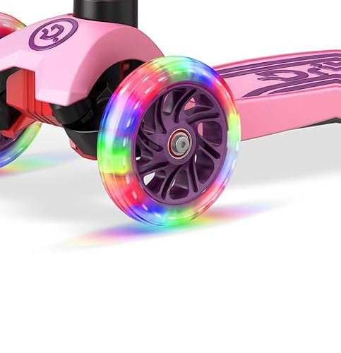 Amazon.com : Dribbl 3-Wheel Kids Scooter - Lean-to-Steer