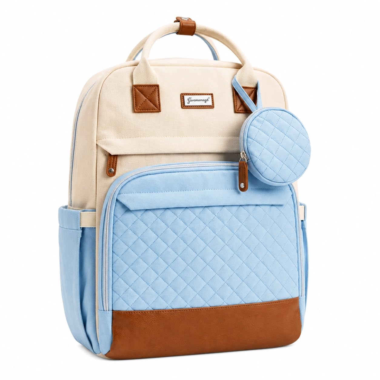 Multipurpose Diaper Bag Backpack for Moms | Large Capacity Baby Care Bag with Multiple Compartments | Waterproof Maternity Travel Bag | Stylish & Durable Diaper Backpack-picture-27