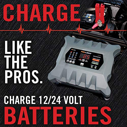 Clore Automotive Pl2410 10-Amp Fully-Automatic Smart Charger, 12V And 24V Battery Charger, Battery Maintainer, And Battery Desulfator With Temperature Compensation #TOP1