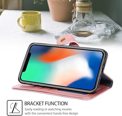 Miniatura 4 de Phone Cover Zipper Wallet Folio Case for LG Q8, Premium PU Leather Slim Fit Cover for LG Q8, 3 Card Slots, 1 Transparent Photo Frame Slot, Well