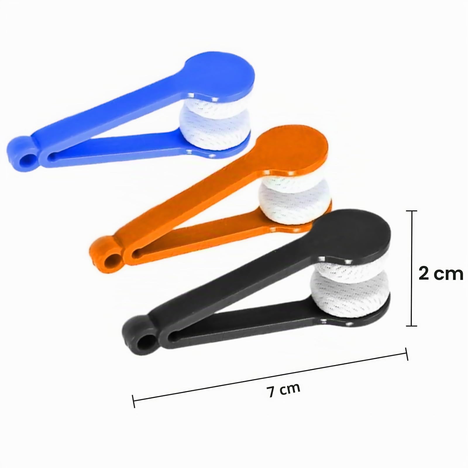 4 Mini Pulitori Per Occhiali In Microfibra: Compatti, Portatili, Con Clip Per Portachiavi E Custodia, Adatti A Occhiali Da Sole E Da Vista - 4