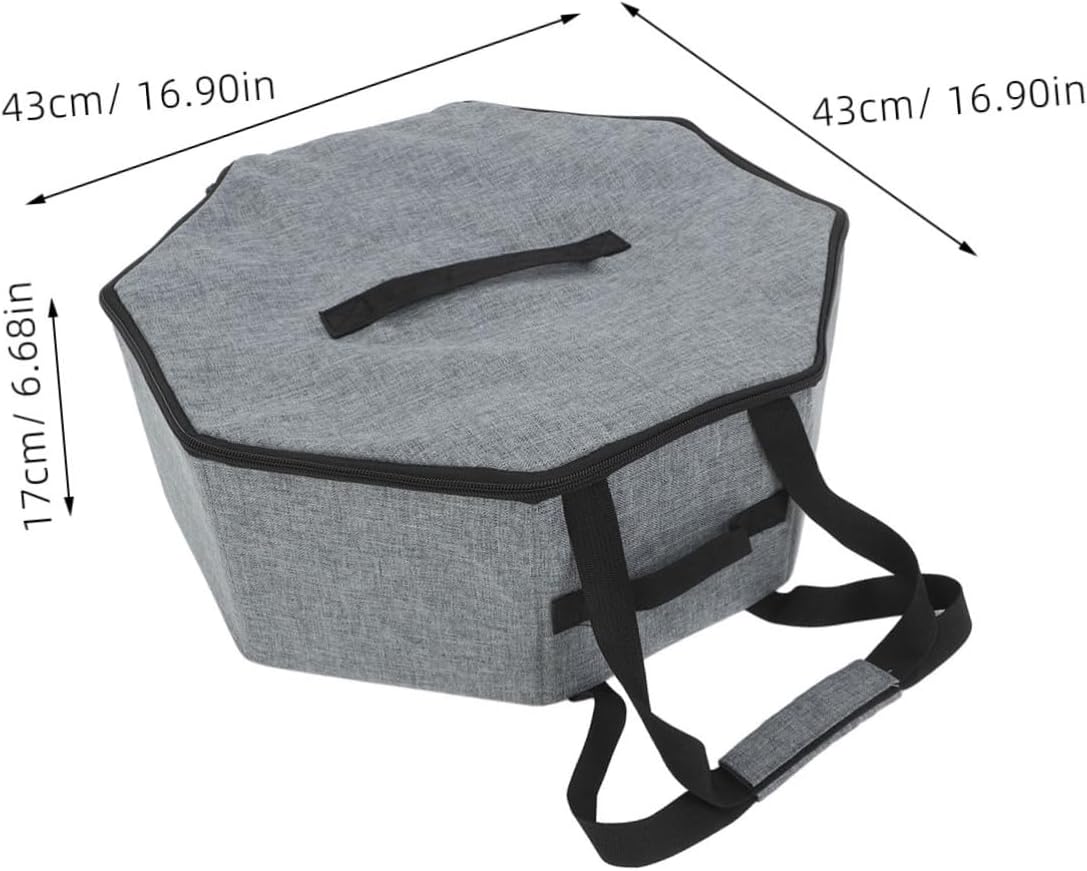 PRETYZOOM Round Hat Storage Box Lid Portable Organizer Bag for Travel Cowboy Hat Storage Case for Men Women