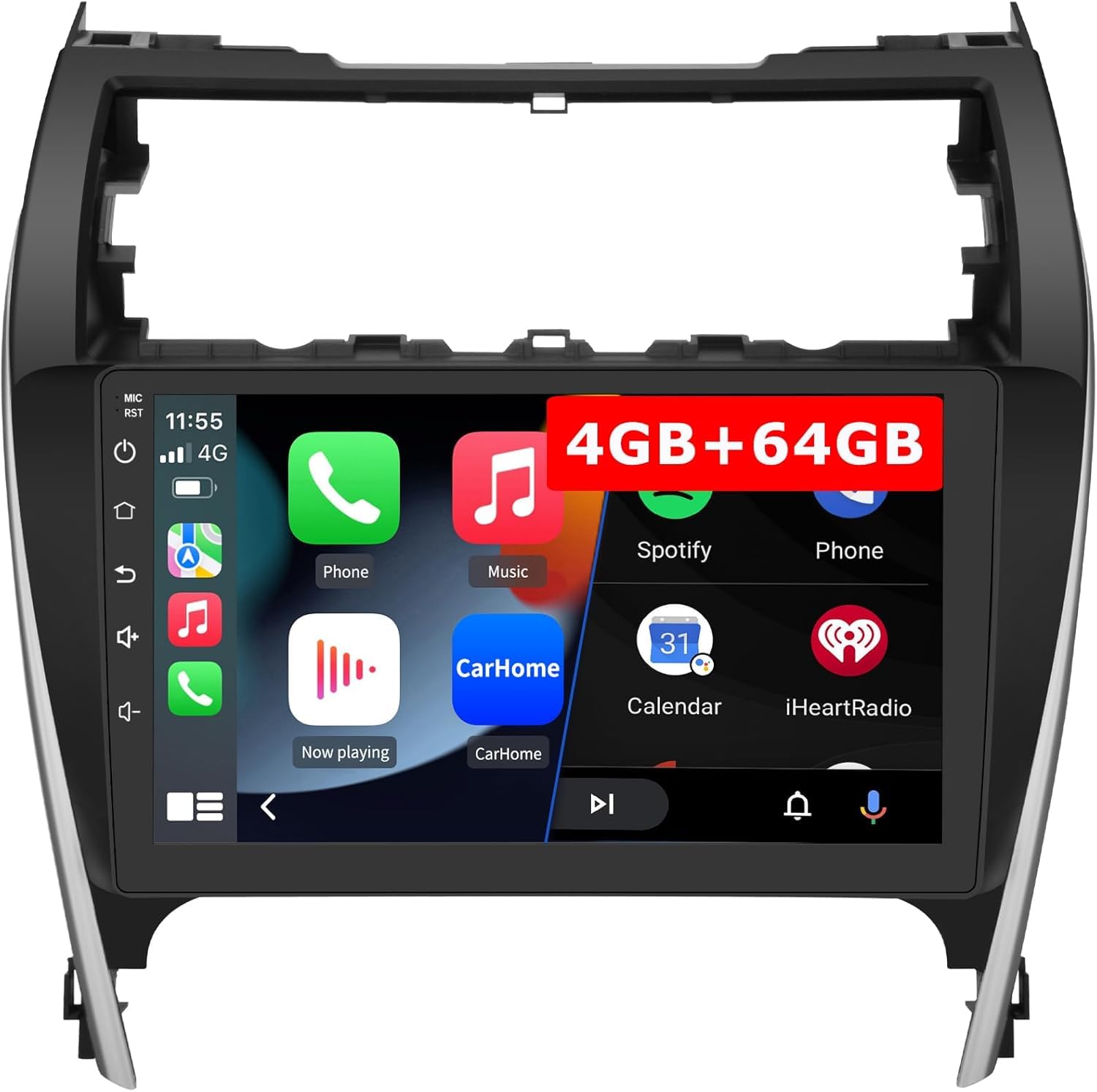 Android 13 Car Radio Compatible for Toyota Camry 2012 2013 2014, 10 Inch Touch Screen with GPS/AM/FM/WiFi/USB/Wireless Update, Support SWC Wireless