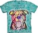 The Mountain Men's Pit Bull Smile T-Shirt, Teal, Large