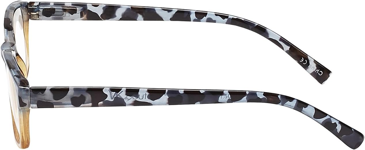 Women's Vk Couture Reading Glasses Brown Blue Demi 1.75 x image 3 of 3 B078H2M9PH