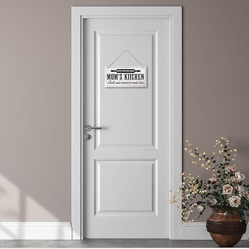 Miniatura 5 de Decoración de cocina de campo, cocina de mamá, arte de pared retro de 11.8 x 5.9 pulgadas, arte de pared rústico de granja, regalos de inauguración