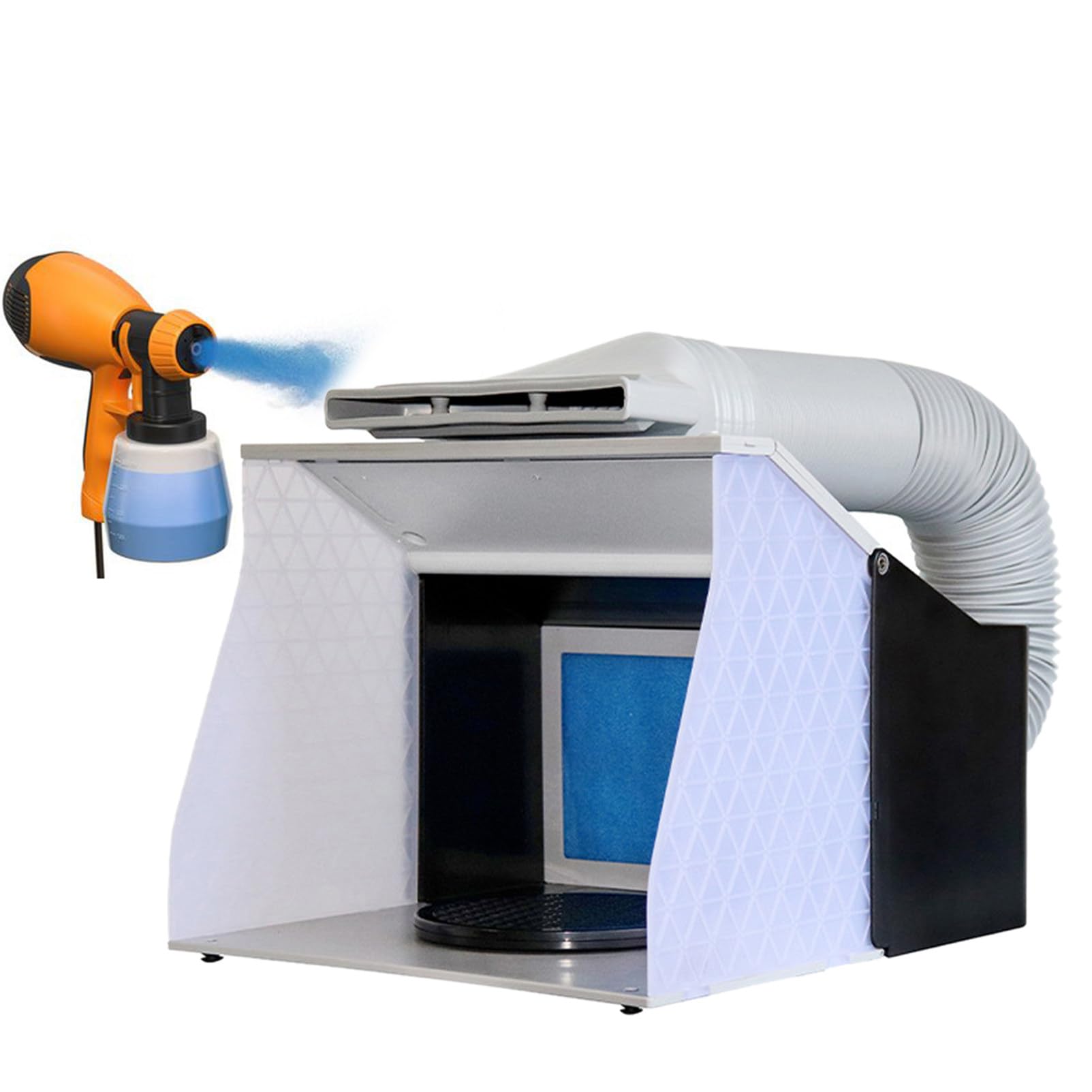 Kit Cabina di Verniciatura per Aerografo, Cabina di Asciugatura per Aerografo Elettrico, Cabina di Asciugatura per Pittura Modello Hobby, per Pittura Modello Artigianale
