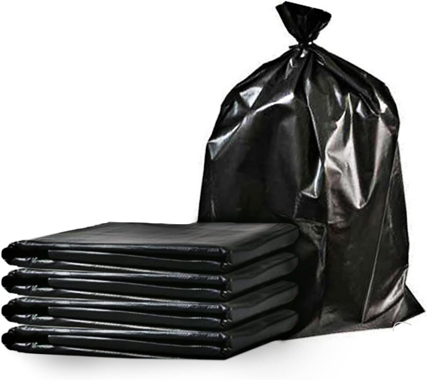 RelianceUK Sacchetti per la spazzatura resistenti, 45,7 x 73,7 x 99,1 cm, sacchi della spazzatura per interni ed esterni, sacchi della spazzatura da 50 micron per ufficio, cucina, ristorante